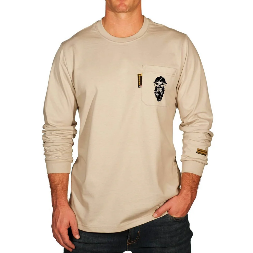 Bearded Lineman Crest Graphic FR Shirt - Image 4