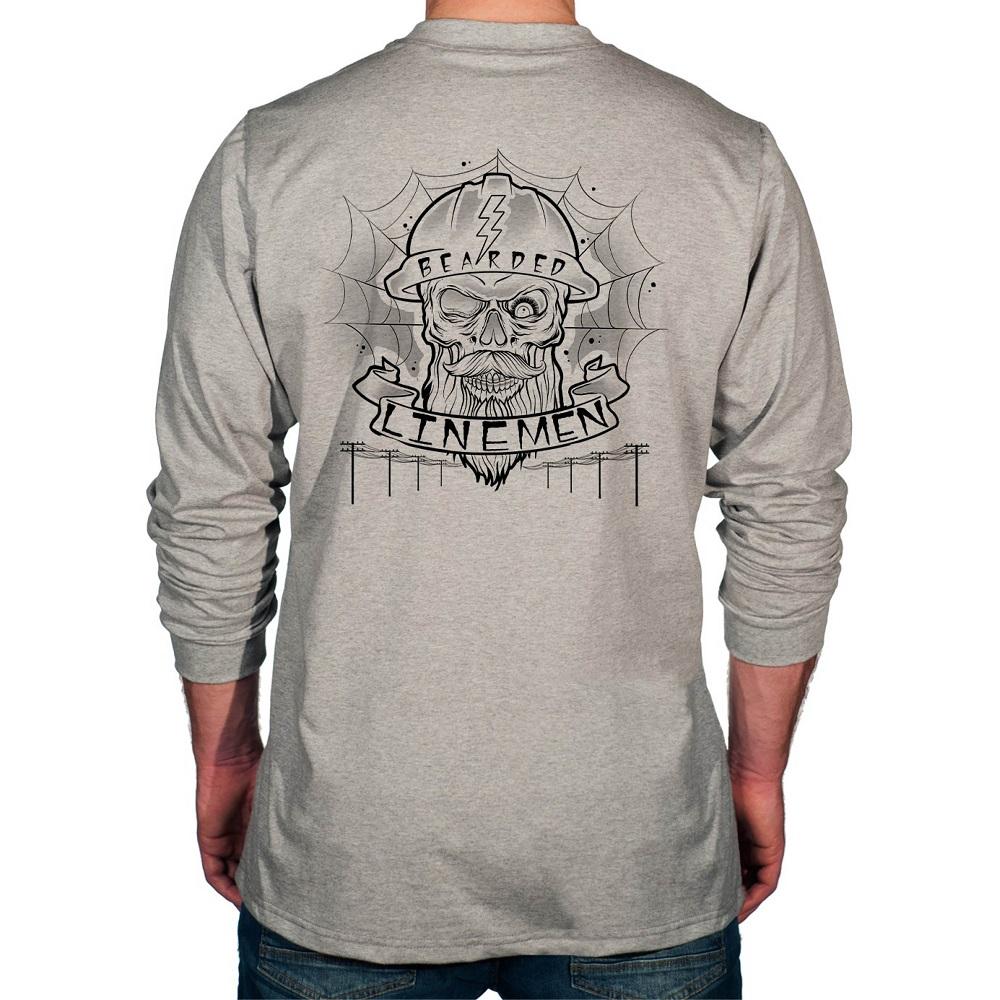 "Bearded Lineman Spider Web" FR Shirt - Image 5