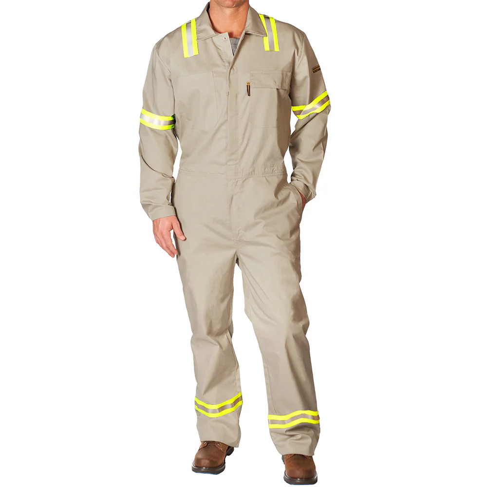 Flame Resistant Featherweight Coveralls With Reflective Striping - Image 4