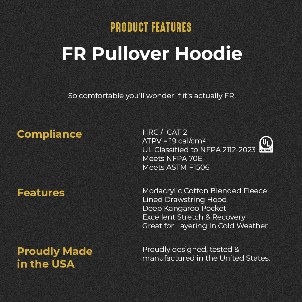 FR Black Pullover Hoodie - Image 5