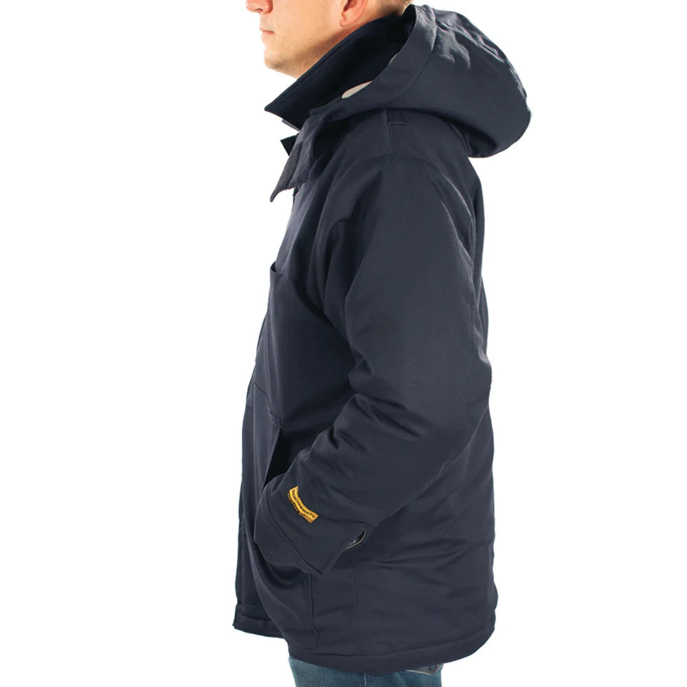 Heavyweight Insulated Bomber Jacket and Removable Hood - Image 2