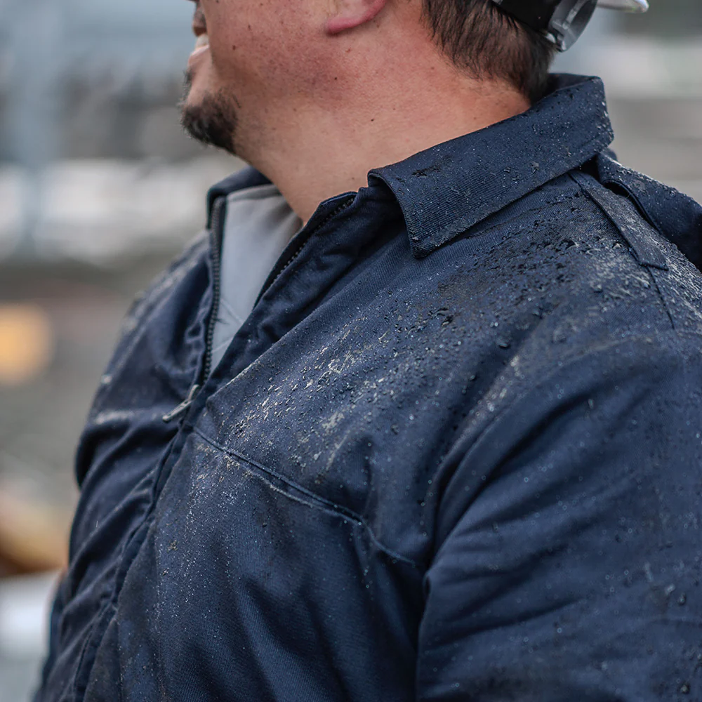 Heavyweight Insulated Bomber Jacket and Removable Hood - Image 5