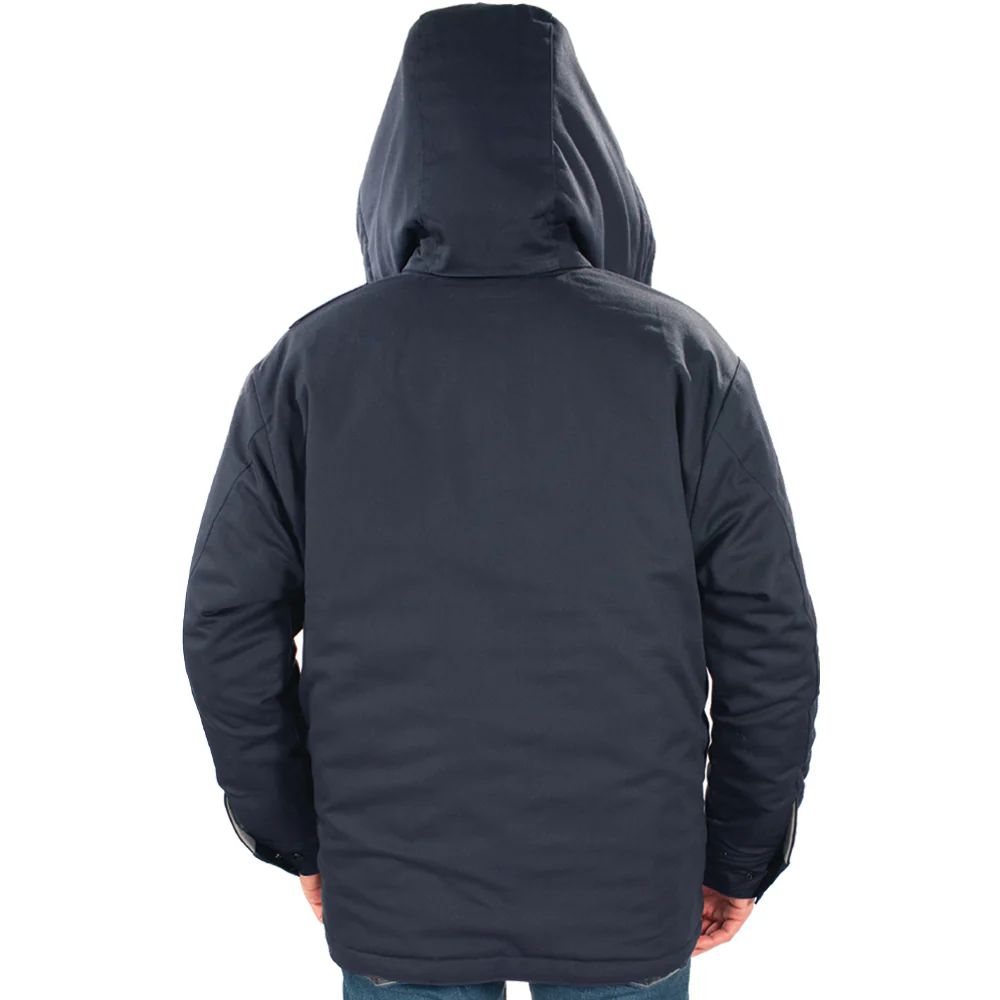 Heavyweight Insulated Bomber Jacket and Removable Hood - Image 9