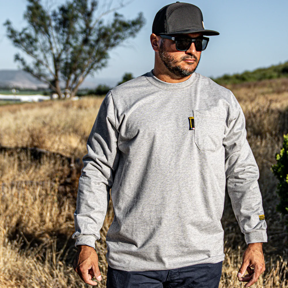 Men's Lightweight Long Sleeve FR T-Shirt - Image 4