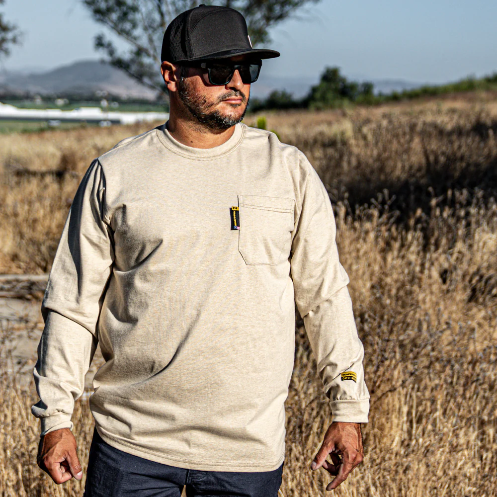 Men's Lightweight Long Sleeve FR T-Shirt - Image 6