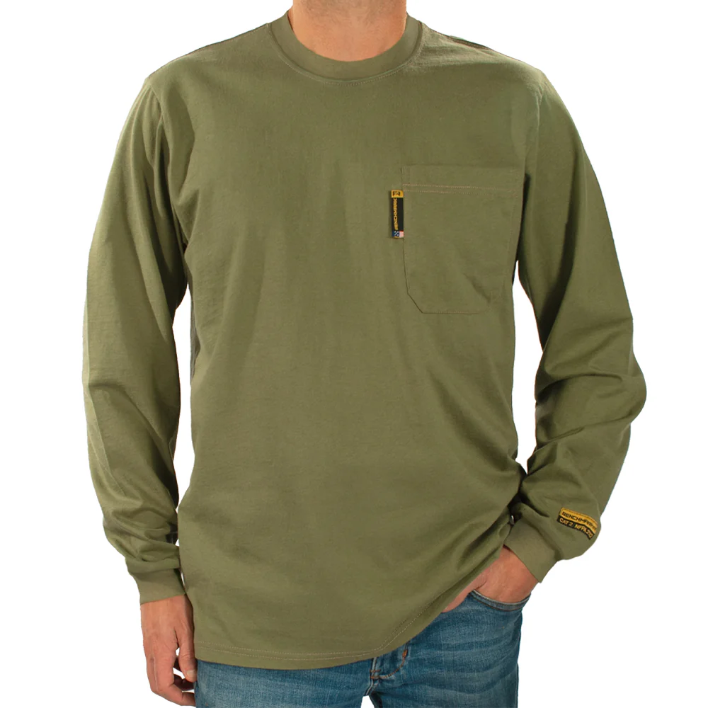 Men's Lightweight Long Sleeve FR T-Shirt - Image 9