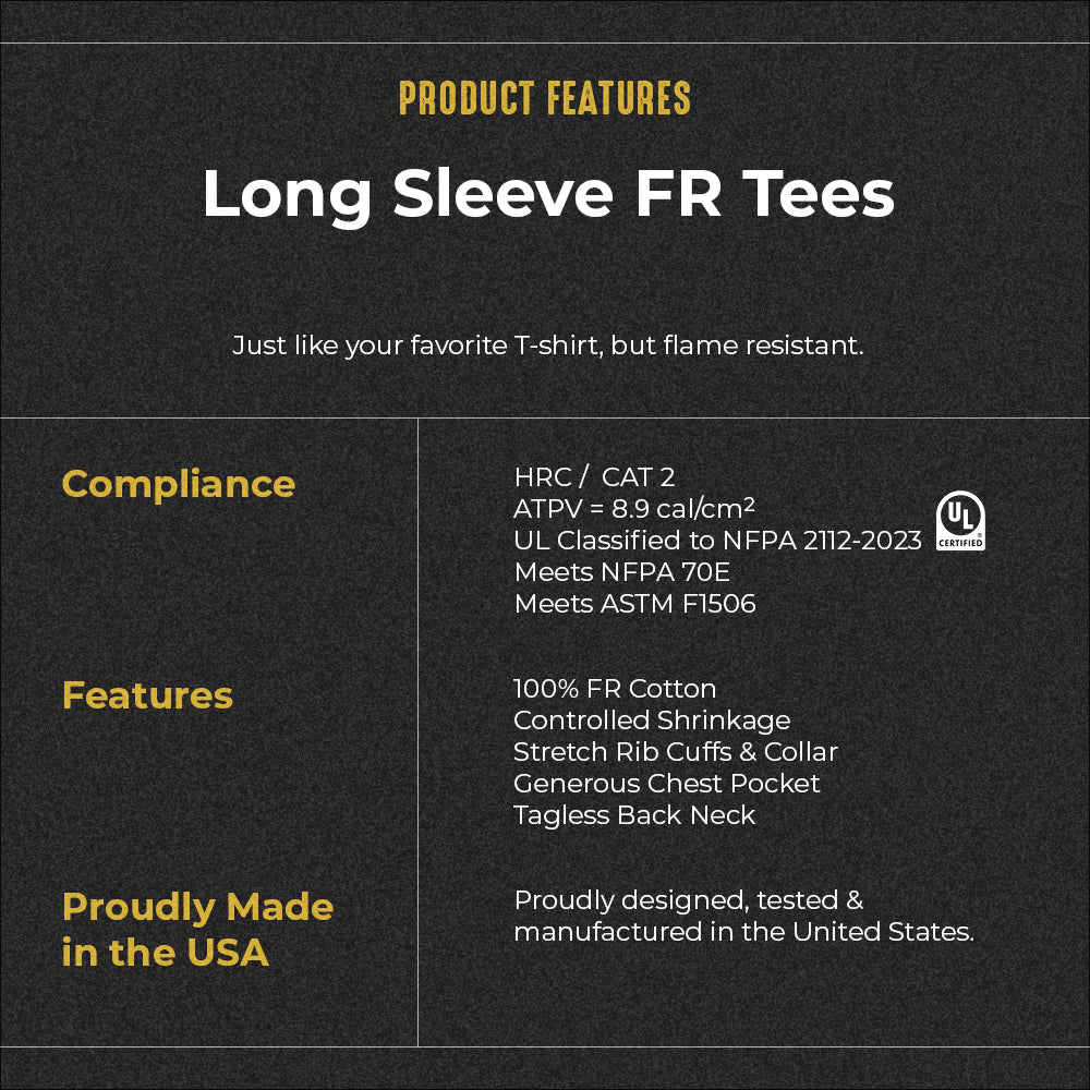 Men's Long Sleeve FR T-Shirt - Image 7