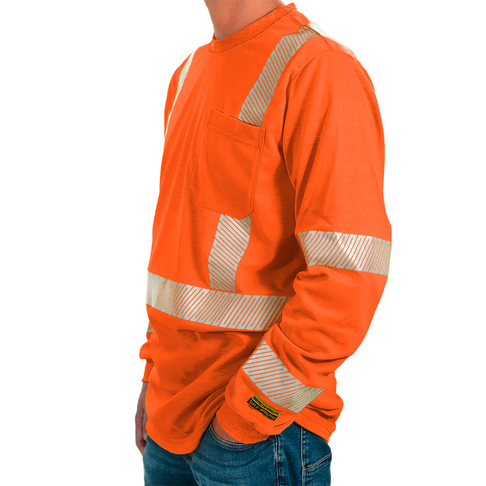 Polartec Hi Visibility Flame Resistant Shirt with Segmented Striping - Image 5