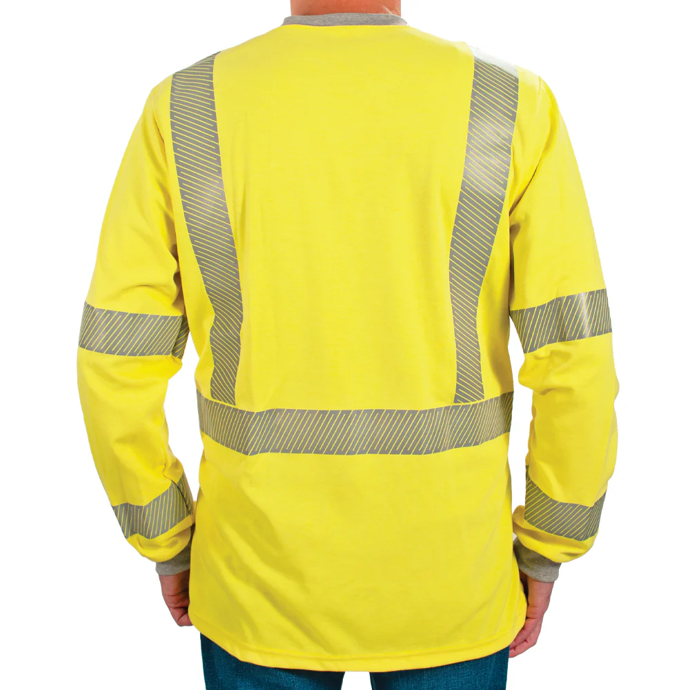 Polartec Hi Visibility Flame Resistant Shirt with Segmented Striping - Image 8