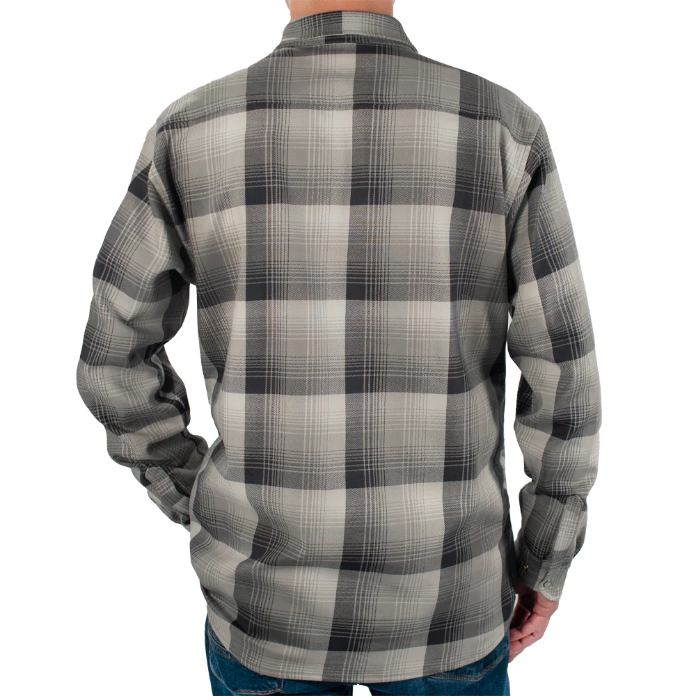 Santana Black and Silver FR Stretch Plaid Shirt - Image 10