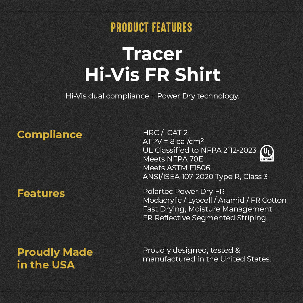 "Tracer" Hi Visibility Flame Resistant T-Shirt - Image 5