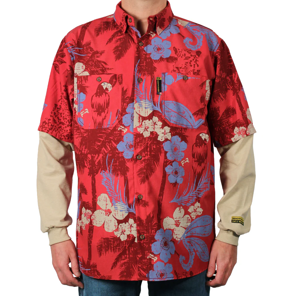 Tropic Like It's Hot Red FR Hawaiian Shirt - Image 7